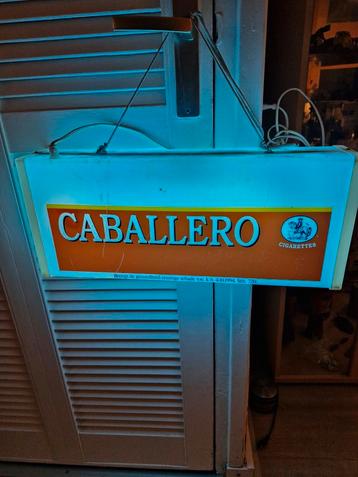 Vintage Caballero Sigaretten Reclamebord beschikbaar voor biedingen