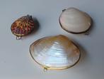 3 kleine schelpringdoosjes, Huis en Inrichting, Woonaccessoires | Overige, Ophalen of Verzenden, Gebruikt