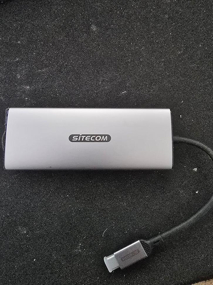 Sitecom 6 in 1 USB-C Power Delivery Multiport Adapter, Computers en Software, Dockingstations, Zo goed als nieuw, Laptop, Ophalen of Verzenden
