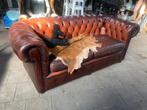 Zeer stoere sleetse vintage chesterfield 2.5zits bank, Ophalen