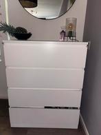 Witte ikea ladekast, Kunststof, Zo goed als nieuw, Met lade(s), 50 tot 75 cm