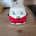 Spaarpot Rood wit vw Volkswagen bus look nieuw, Nieuw, Vervoermiddel, Steen, Aardewerk of Keramiek, Ophalen