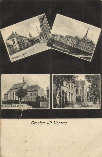 Groeten uit Venray. - 4 afb. - B-keus - 1916 gelopen beschikbaar voor biedingen