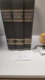 Bijbel, Driedelige Statenbijbel Set A, Ophalen of Verzenden, Zo goed als nieuw, Christendom | Protestants