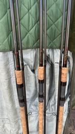 3 K.M Carpflex Handbouwers Prachtige Stokken, Watersport en Boten, Hengelsport | Karpervissen, Ophalen, Zo goed als nieuw, Werphengel