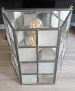 Glas in Lood Lamp - 28cm Hoog, Ophalen of Verzenden, Gebruikt, Glas, Vintage