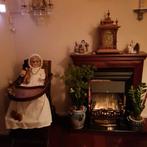 Een antieke Duitse Haibach pop met fleur ogen ( zie foto's ), Ophalen, Gebruikt, Pop