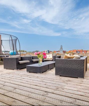 Wicker Loungeset 6 persoons / stoelen + 3 tafels beschikbaar voor biedingen