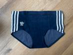Retro Adidas badstof korte broek - Vintage blauwe sportshort, Maat 42/44 (L), Ophalen of Verzenden, Zo goed als nieuw, Blauw