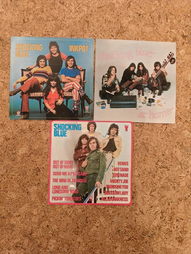 Verzameling 3x Shocking Blue LP's vinyl, Cd's en Dvd's, Vinyl | Rock, Gebruikt, Poprock, 12 inch, Ophalen of Verzenden