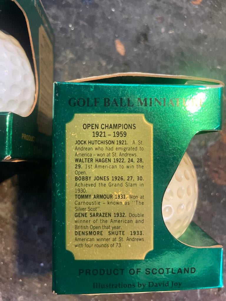 Old St Andrews Scotch Whisky Golfballen, Verzamelen, Ophalen of Verzenden, Nieuw, Flesje(s), Overige merken