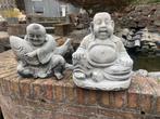 Dikbuik Boeddha + Gratis Boeddha met Koi, Ophalen, Nieuw, Beton, Boeddhabeeld