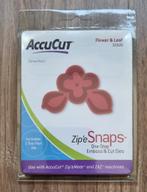 Accucut Stansmal Zip'e & Snaps - Flower en Leafs, Verzenden, Nieuw, Overige thema's, Pons of Mal
