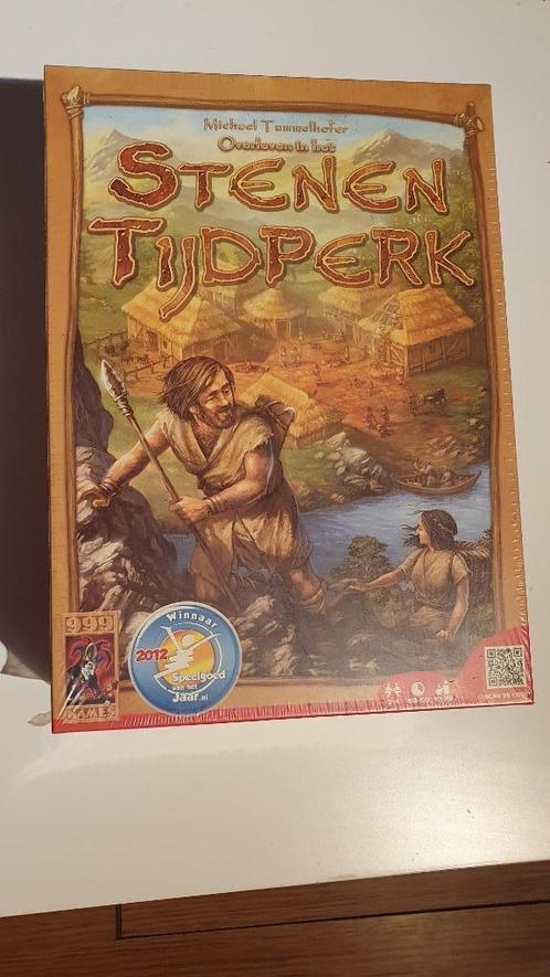 Bordspel - Stenen Tijdperk, Hobby en Vrije tijd, Gezelschapsspellen | Bordspellen, Nieuw, Ophalen of Verzenden