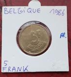 België 5 francs - 1986 Belgique, Postzegels en Munten, Munten | België, Overig, Losse munt, Verzenden