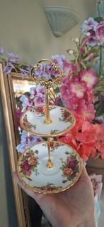 Royal Albert Old Country Roses etagere handmade €22,50, Huis en Inrichting, Woonaccessoires | Etagères, Ophalen of Verzenden, Nieuw