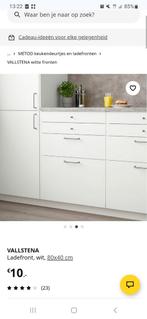 3 keer IKEA Vallstena Ladefront Wit 505 417 03, Huis en Inrichting, Ophalen, Wit, 50 tot 100 cm, Zo goed als nieuw