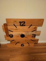 Houten Wandklok 80x80 cm - Goede Staat, Ophalen, Gebruikt, Analoog, Wandklok