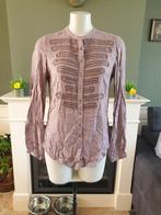 Antik Batik bruin paarse blouse mt S 38 | Gratis Verzenden !, Verzenden, Paars, Zo goed als nieuw, Maat 36 (S)
