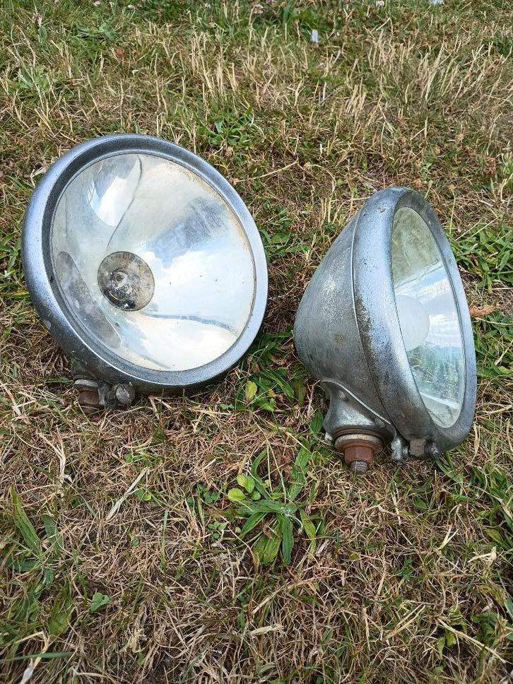 2 franse koplampen citroen peugeot panhard simca, Auto-onderdelen, Overige Auto-onderdelen, Citroën, Oldtimer onderdelen, Peugeot