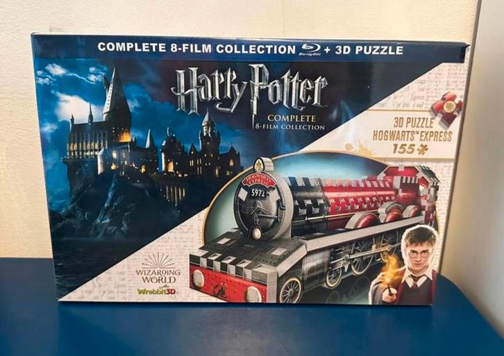 Harry Potter Complete Collectie + Hogwarts Express Puzzel, Cd's en Dvd's, Blu-ray, Nieuw in verpakking, Boxset, Verzenden