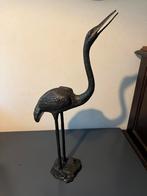 Groot messing kraanvogel beeld ca 70cm hoog ca 5kg zwaar, Antiek en Kunst, Kunst | Designobjecten, Ophalen of Verzenden