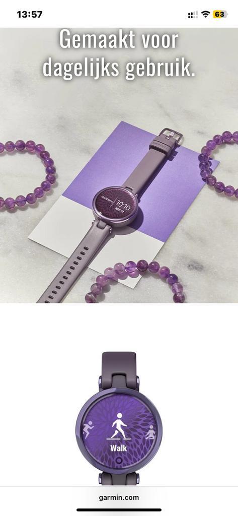 Garmin Lily Stylish Smartwatch, prachtig met uniek design, Sieraden, Tassen en Uiterlijk, Smartwatches, Zo goed als nieuw, Windows
