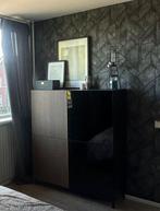 IKEA Besta Kastcombinatie - Zwartbruin & Eiken, Huis en Inrichting, Kasten | Kledingkasten, Ophalen, 100 tot 150 cm, Eikenhout