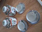 3 Fraaie chinese kopjes en schoteltjes plus 2 potten., Antiek en Kunst, Antiek | Servies los, Ophalen