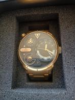 Te koop rotorcraft delta goudkleur met groot uurwerk kast, Overige merken, Staal, Staal, Ophalen of Verzenden