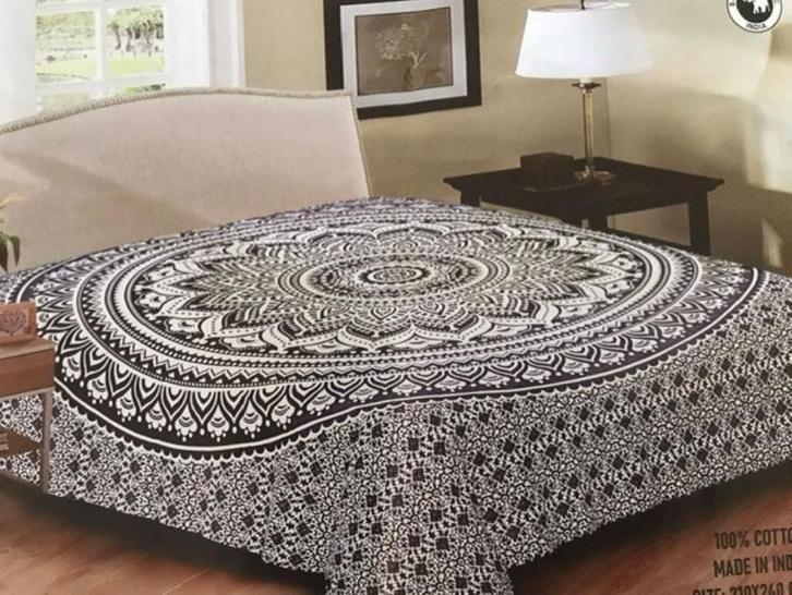 Ibiza mandala Strandlaken XXL, bedsprei, Festival kleed, Huis en Inrichting, Slaapkamer | Beddengoed, Nieuw, Overige typen, Tweepersoons