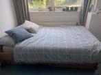 Steigerhouten bed twijfelaar 120x200, Huis en Inrichting, Gebruikt, Ophalen of Verzenden, Twijfelaar, 120 cm