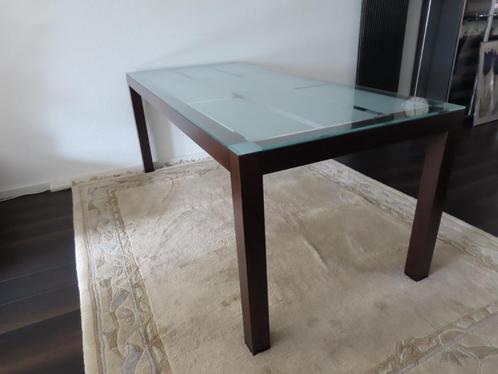 Design eetkamertafel met stoelen en hanglamp, Huis en Inrichting, Complete eetkamers, Gebruikt, 4 tot 6 stoelen, Ophalen