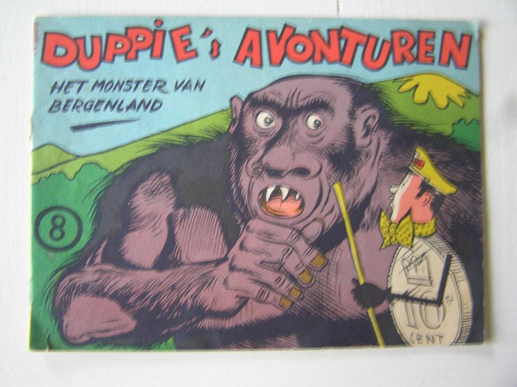 Duppie's avonturen. 8. Het monster van Bergenland., Eén stripboek, Ophalen of Verzenden, Gelezen