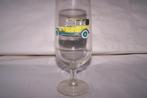 Vintage bierglas op voet met afbeelding Rolls Royce., Verzamelen, Glas en Borrelglaasjes, Ophalen of Verzenden, Zo goed als nieuw