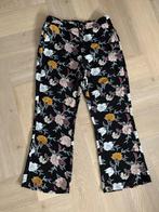 Zwarte broek met bloemen, Costes, maat 40, Maat 38/40 (M), Overige kleuren, Ophalen of Verzenden, Zo goed als nieuw