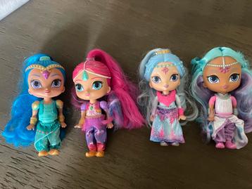 Shimmer & Shine speelpoppetjes – set van 4 (ca. 13 cm) beschikbaar voor biedingen