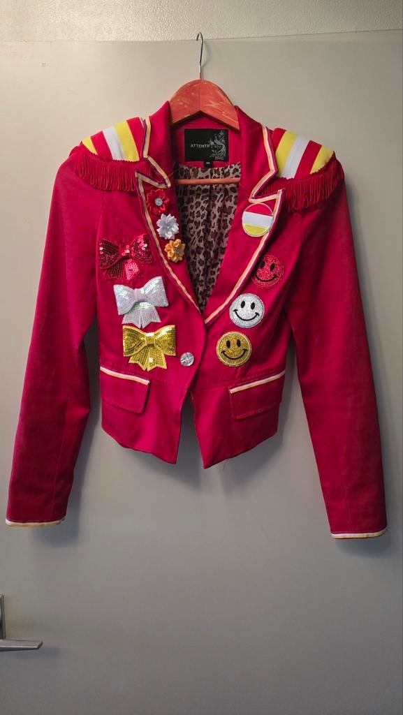 Oeteldonk jasje 34, Kleding | Dames, Carnavalskleding en Feestkleding, Ophalen of Verzenden, Zo goed als nieuw, Maat 34 (XS) of kleiner