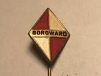 Metalen BORGWARD AUTOMERK Speld (Rood/Wit/Zwart)., Verzamelen, Speldjes, Pins en Buttons, Verzenden, Zo goed als nieuw, Transport