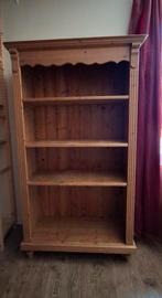 Oude grenen boekenkast, Ophalen, Gebruikt, 25 tot 50 cm, 50 tot 100 cm