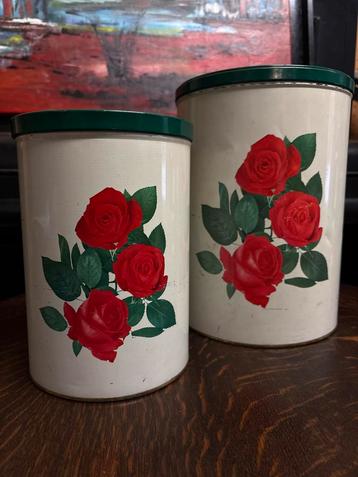 Tomado Vintage Blikken Set met Rozen beschikbaar voor biedingen
