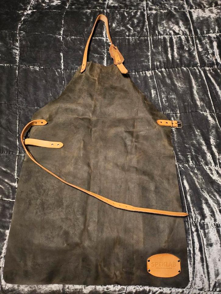 Ambachtelijke handgemaakte Leren BBQ Schort, Tuin en Terras, Barbecue-accessoires, Nieuw, Ophalen