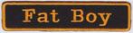 Harley Davidson Fat Boy stoffen opstrijk patch embleem #1, Ophalen of Verzenden, Nieuw