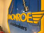 MONROE schokbrekers oud reclamebord, Verzamelen, Ophalen, Reclamebord, Gebruikt, .