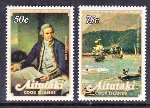 Aitutaki Cook Islands 1979 pf mi 308 - 309 james cook, Postzegels en Munten, Postzegels | Oceanië, Postfris, Verzenden