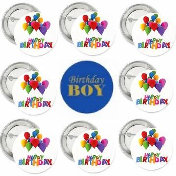 9 buttons Birthday Boy of Girl beschikbaar voor biedingen