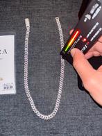 Baguette moissanite cuban chain silver 925, Sieraden, Tassen en Uiterlijk, Kettingen, Ophalen of Verzenden, Nieuw, Zilver