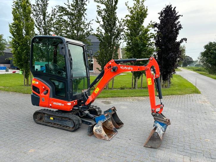 Kubota KX016 Minigraver 2021 573uur met 3 bakken minigraver, Zakelijke goederen, Machines en Bouw | Kranen en Graafmachines, Graafmachine