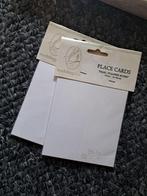 Bruiloft tafelkaartjes wit met bloem, Ophalen, Nieuw, Versiering, Geboorte of Huwelijk