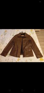 Dames Jas Echt Leer Kleur Cognac  (Nieuw), Ophalen of Verzenden, Nieuw, Maat 38/40 (M), Bruin